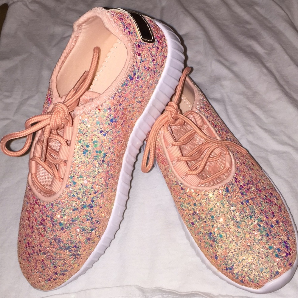 Pink glittery Tenny shoes